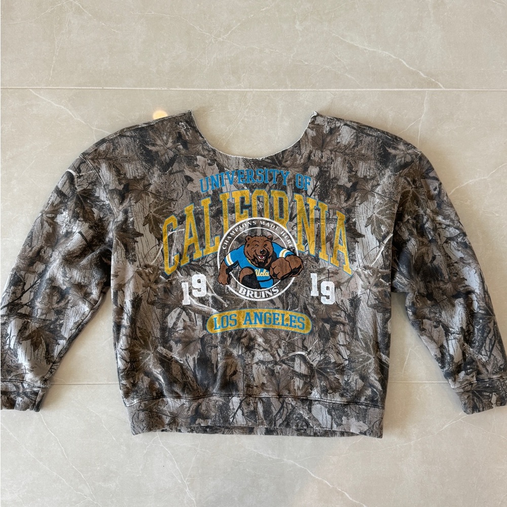 Hollister UCLA Bruins Graphic Camo Crew Sweatshirt